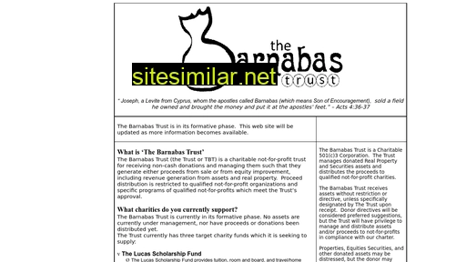 barnabastrust.com alternative sites