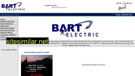 bartelectric.com alternative sites