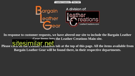 bargainleathergear.com alternative sites