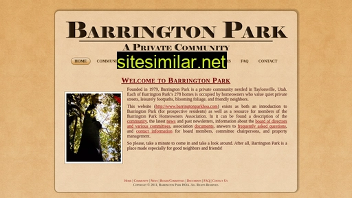 barringtonparkhoa.com alternative sites