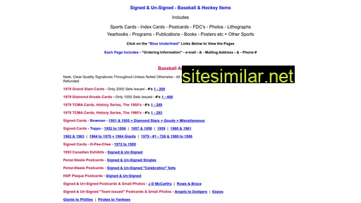 Baseball-collect similar sites