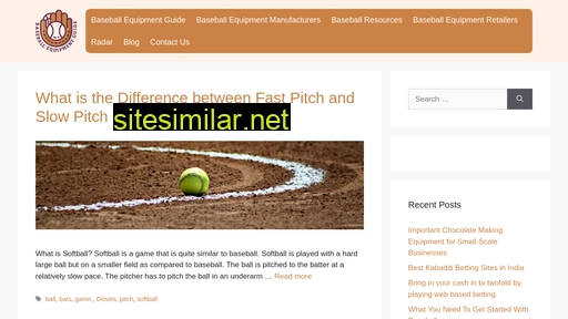 baseballequipmentguide.com alternative sites