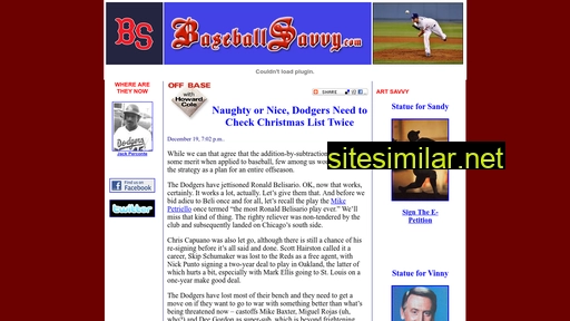 baseballsavvy.com alternative sites