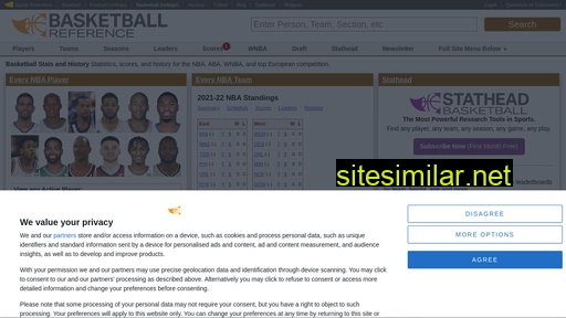 Basketball-reference similar sites