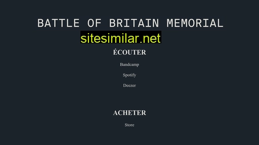 battleofbritainmemorial.com alternative sites