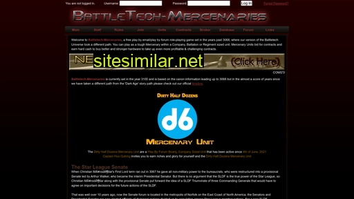 Battletech-mercenaries similar sites