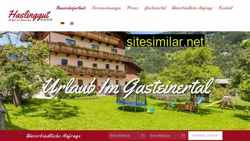 bauernhofurlaub-gasteinertal.com alternative sites