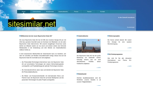 bayerische-solar.com alternative sites