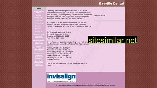 Bayvilledental similar sites