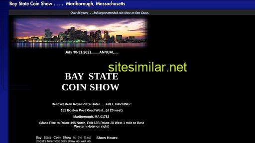 baystatecoinshow.com alternative sites
