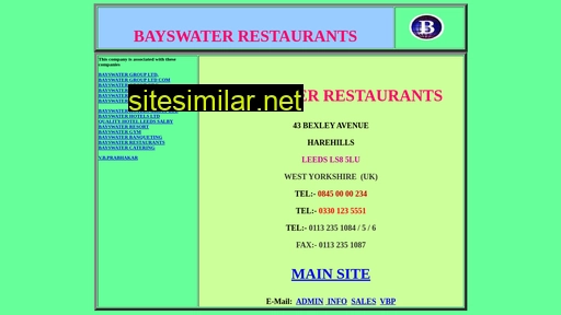 bayswaterrestaurants.com alternative sites