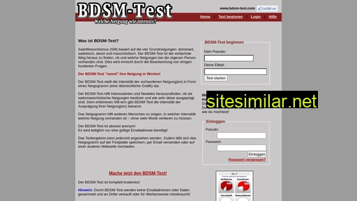 Bdsm-test similar sites