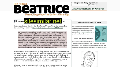 beatrice.com alternative sites