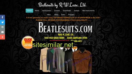 beatlesuits.com alternative sites