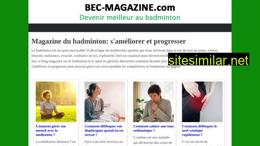 Bec-magazine similar sites