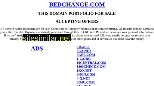 bedchange.com alternative sites