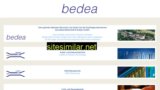 Bedea similar sites