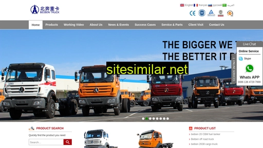 beiben-trucks.com alternative sites