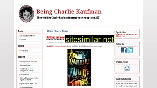 beingcharliekaufman.com alternative sites