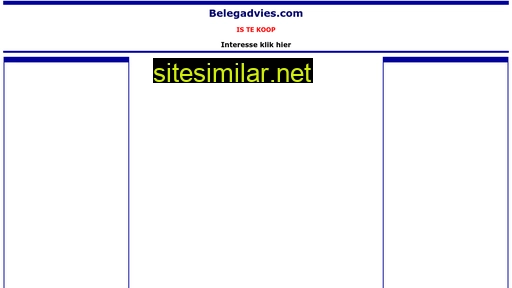 Belegadvies similar sites