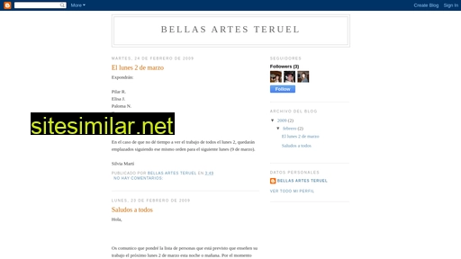 bellasartesteruel.blogspot.com alternative sites