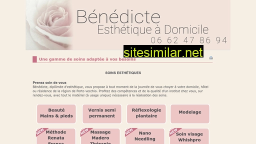 benedicteesthetiqueadomicile.com alternative sites