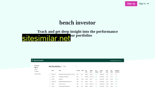 benchinvestor.com alternative sites