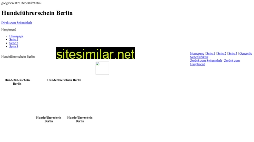 berlin-hundeschule.com alternative sites