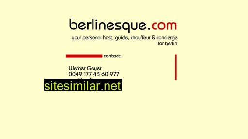 berlinesque.com alternative sites