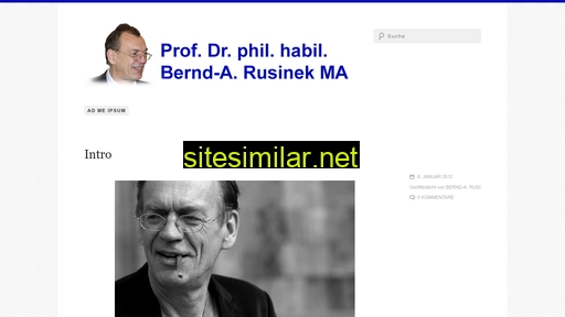 bernd-a-rusinek.com alternative sites