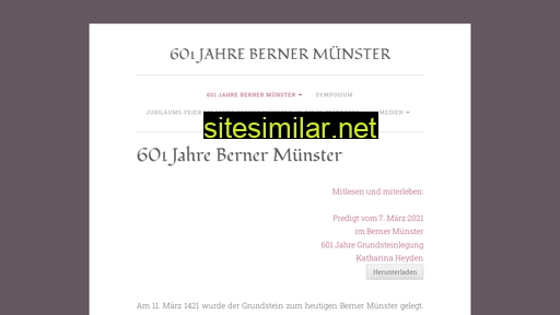 bernermuenster600.com alternative sites