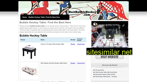 Bestbubblehockey similar sites