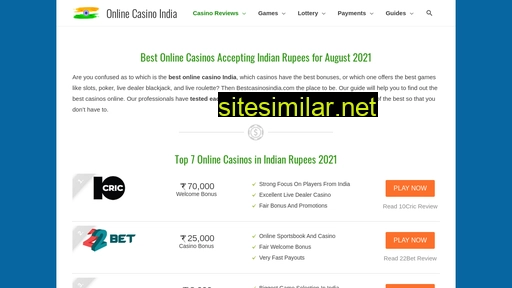 bestcasinosindia.com alternative sites