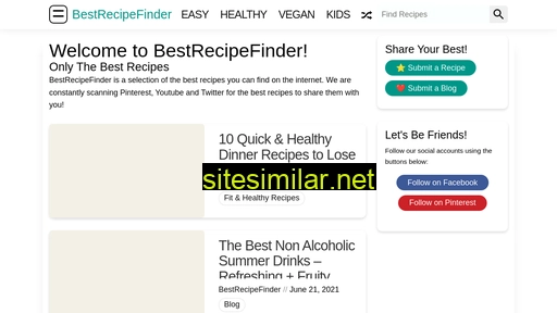 bestrecipefinder.com alternative sites