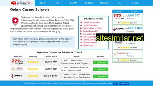 besteonlinecasinosschweiz.com alternative sites