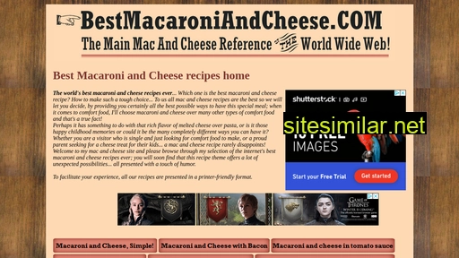 bestmacaroniandcheese.com alternative sites