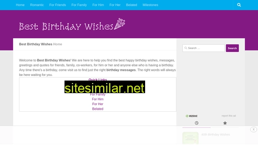 Best-birthday-wishes similar sites