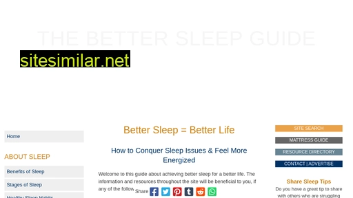 better-sleep-better-life.com alternative sites