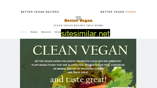 betterveganrecipes.com alternative sites