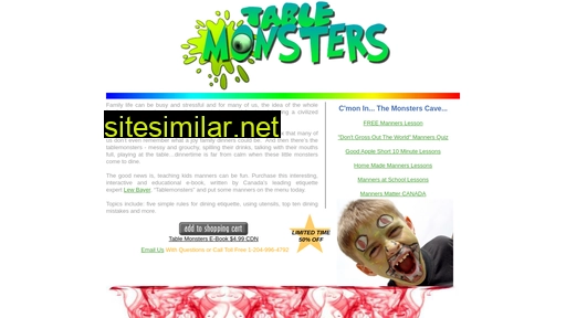 bewarethetablemonsters.com alternative sites