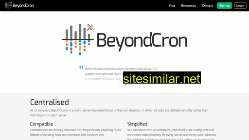 Beyondcron similar sites