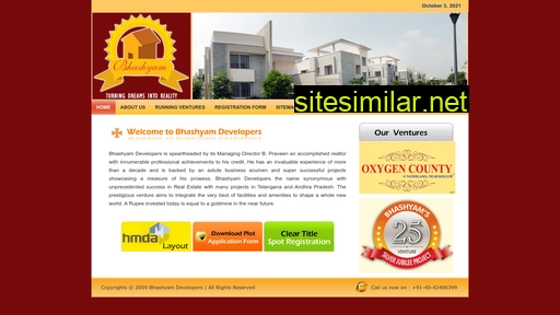 Bhashyamdevelopers similar sites