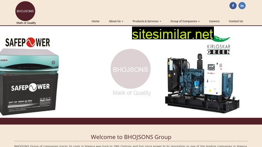 Bhojsonsgroup similar sites