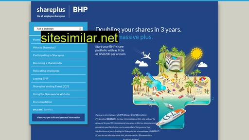 Bhpbshareplus similar sites