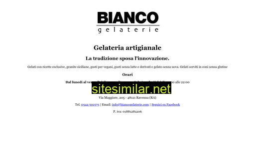 biancogelaterie.com alternative sites