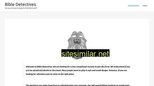 bibledetectives.com alternative sites