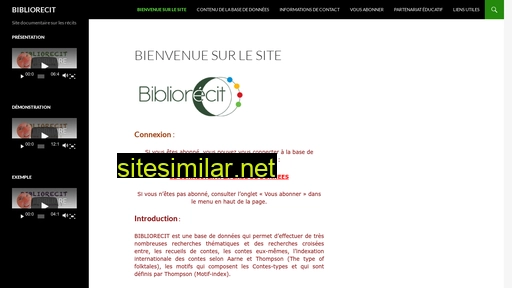 bibliorecit.com alternative sites