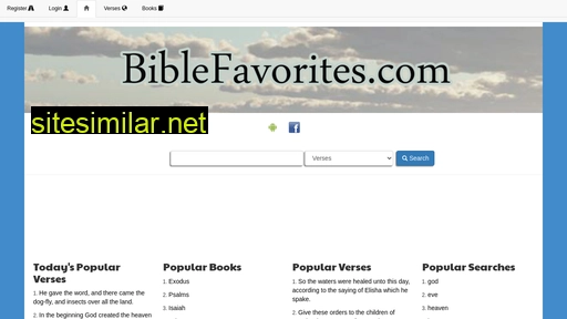 Biblefavorites similar sites