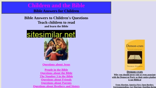 bible-answers-for-children.com alternative sites