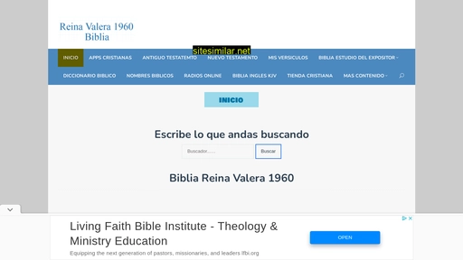 bibliareinavalera1960.com alternative sites